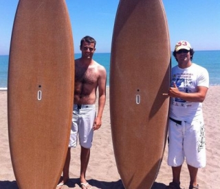 Posando con las tablas